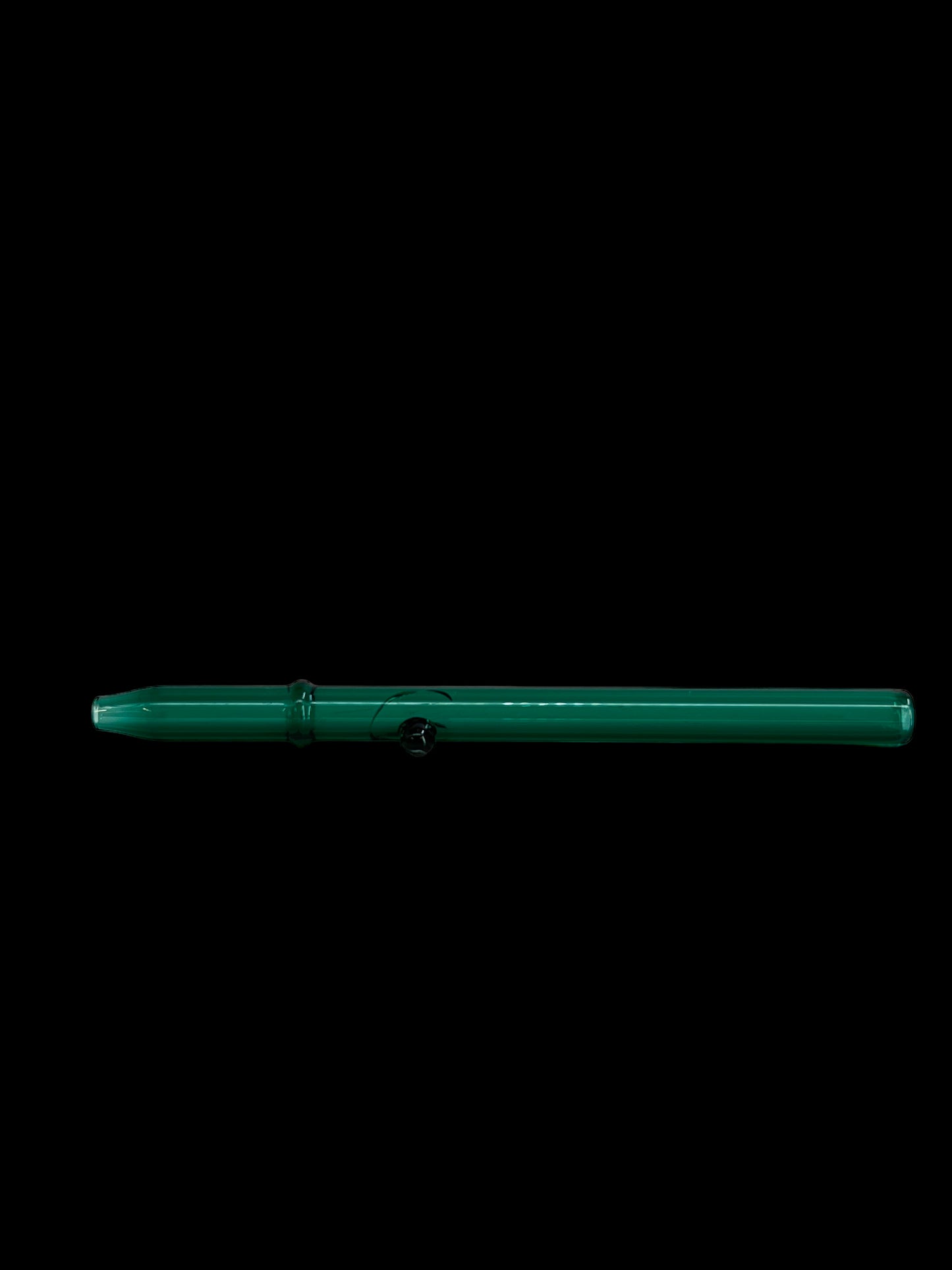7" Glass Straw - Green