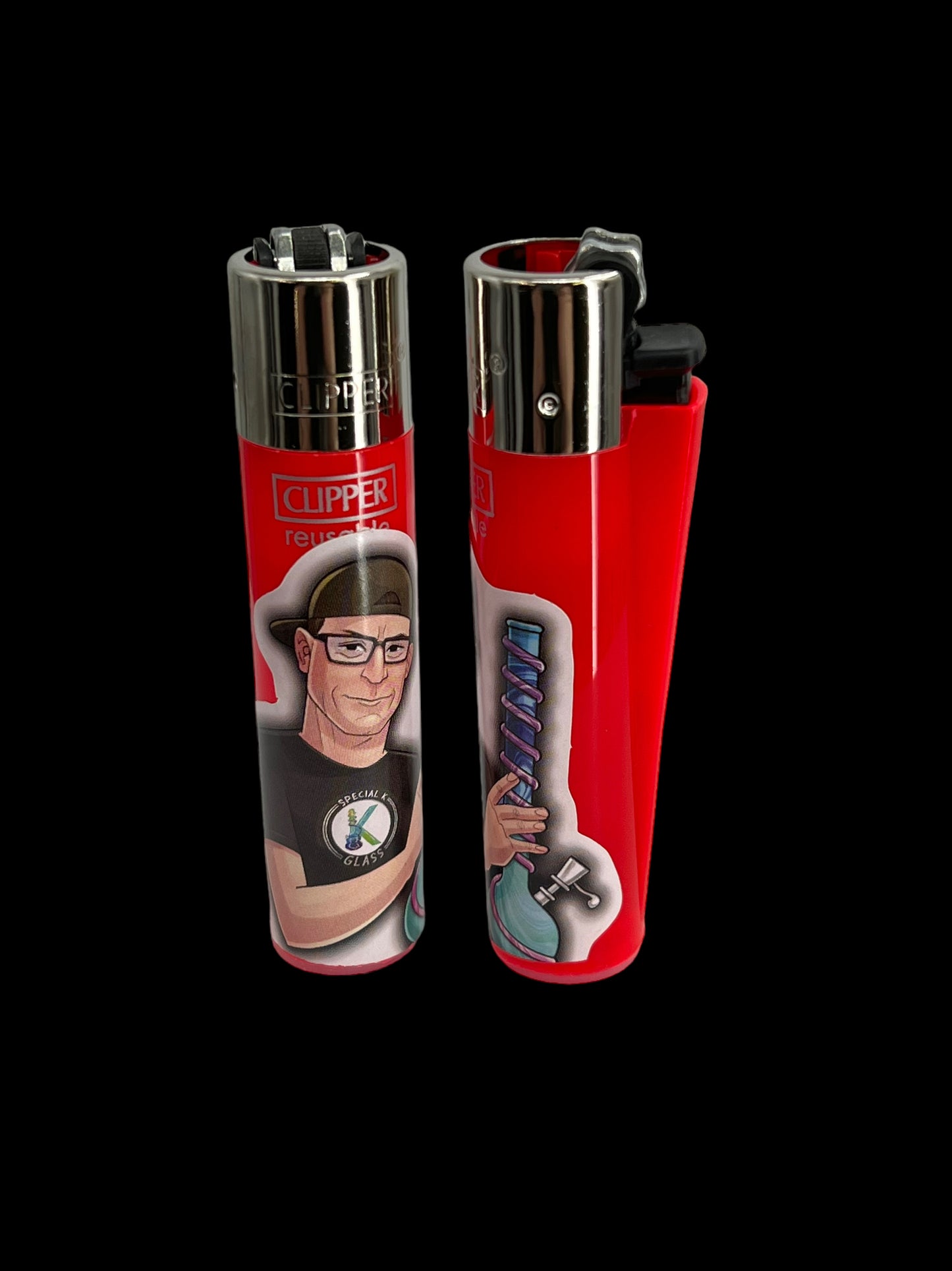 Special K Clipper Lighter - Red