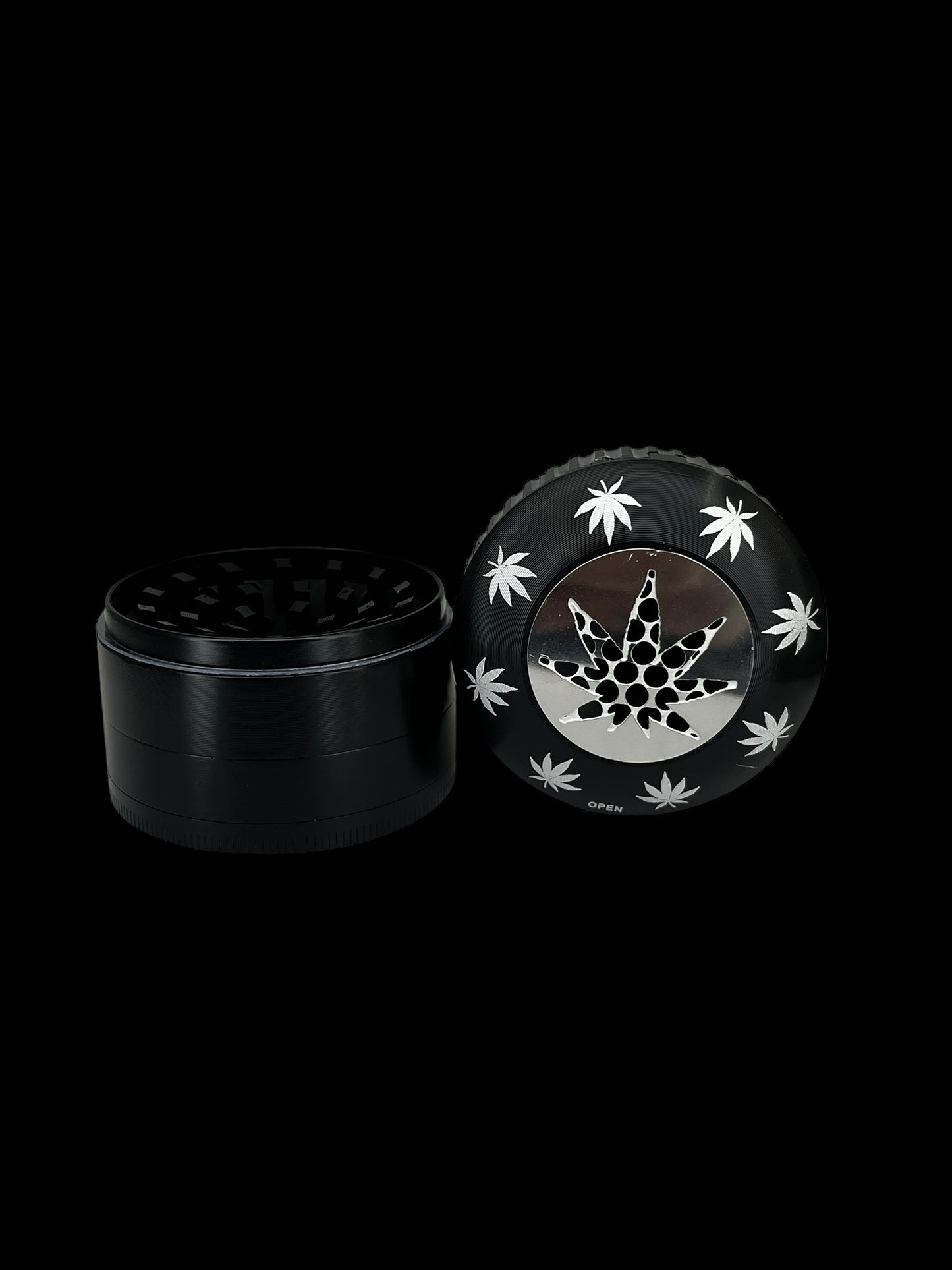 2" Metal Printed Grinder - Pot Leaf